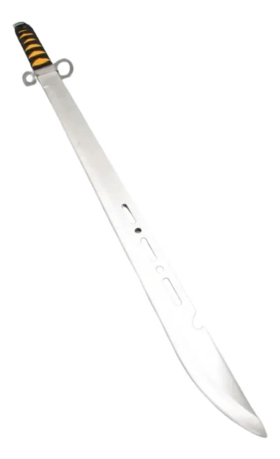 ESPADA DE ACERO INOXIDABLE CON FILO AFILADO Y FUNDA PROTECTORA - 2