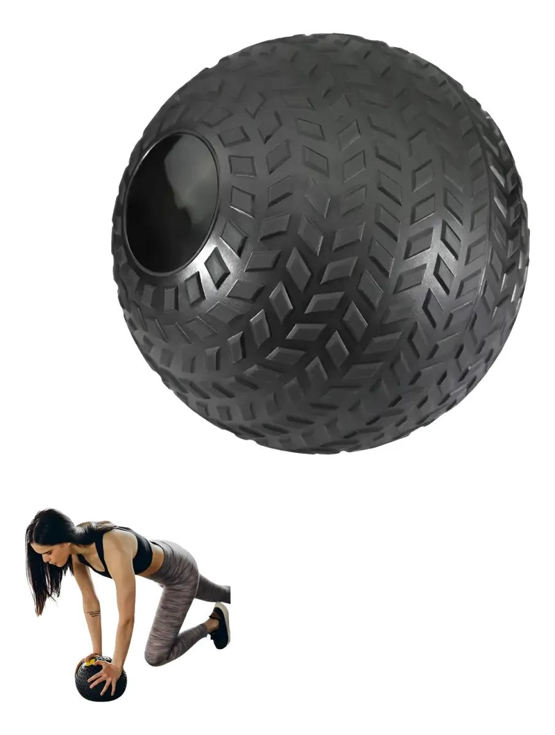 BALON MEDICINAL DE 5 KG PARA ENTRENAMIENTO FUNCIONAL Y FUERZA - 4