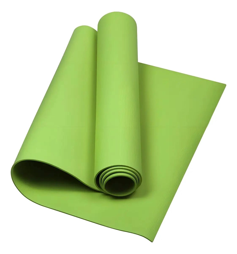 ESTERILLA PARA YOGA ANTIDESLIZANTE DE 10 MM CON CORREA VERDE - 2