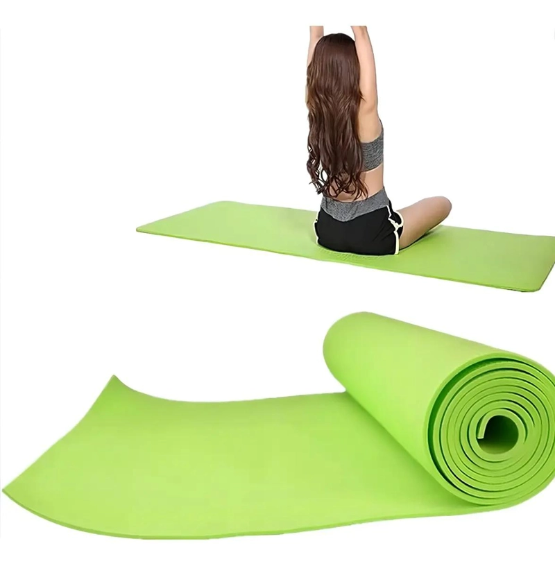 ESTERILLA PARA YOGA ANTIDESLIZANTE DE 10 MM CON CORREA VERDE - 5
