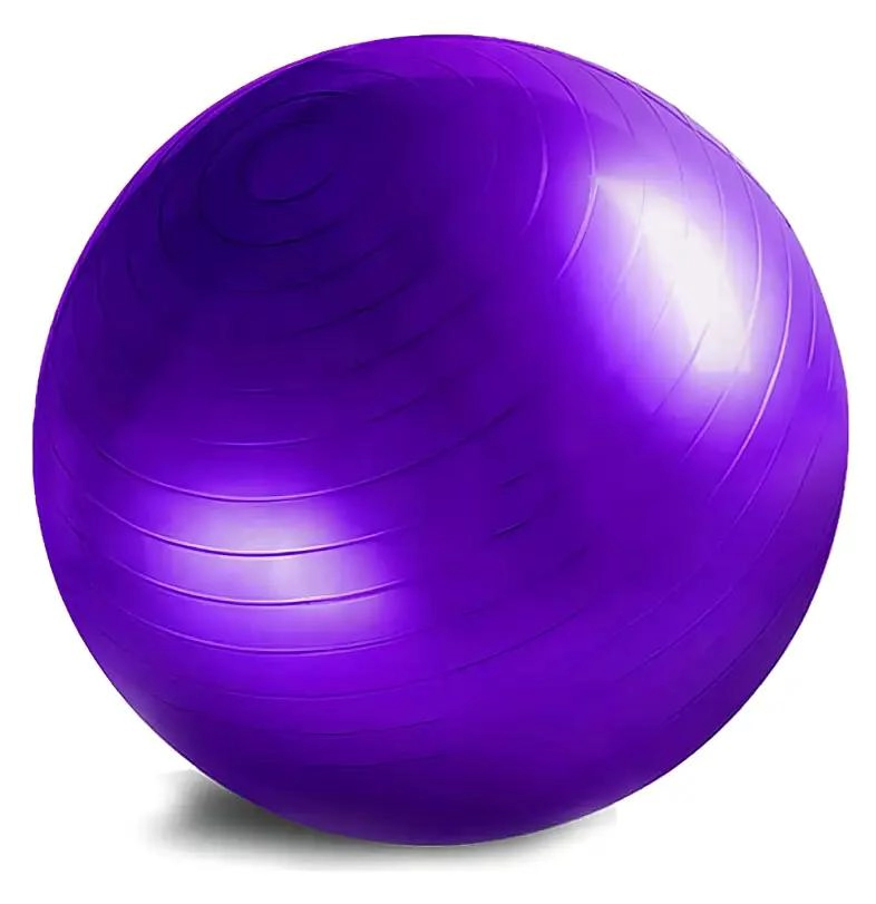PELOTA DE PILATES Y YOGA DE 75 CM CON INFLADOR INCLUIDO PARA EJERCICIOS - 1