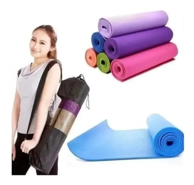 ALFOMBRA PARA YOGA CON ESPESOR EXTRA DE 10 MM RESISTENTE Y COMODA - 5