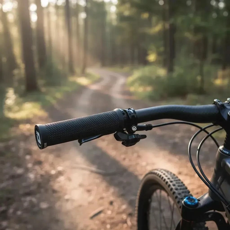 PUÑOS PARA BICICLETA MTB CON SISTEMA DE BLOQUEO DOBLE PARA MAYOR SEGURIDAD - 2