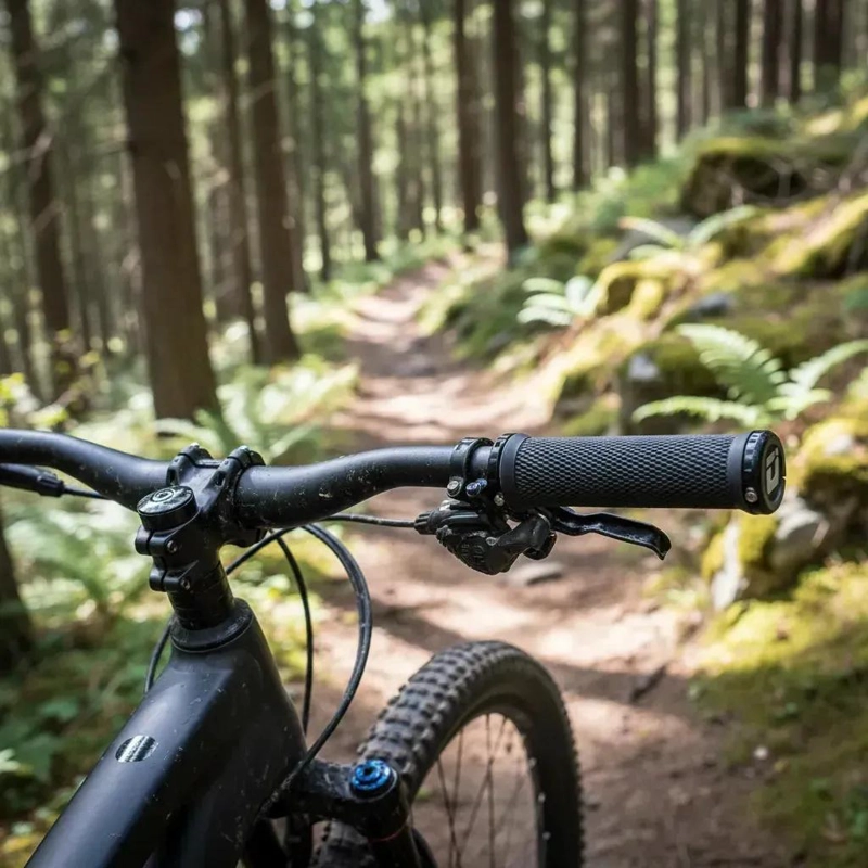 PUÑOS PARA BICICLETA MTB CON SISTEMA DE BLOQUEO DOBLE PARA MAYOR SEGURIDAD - 3