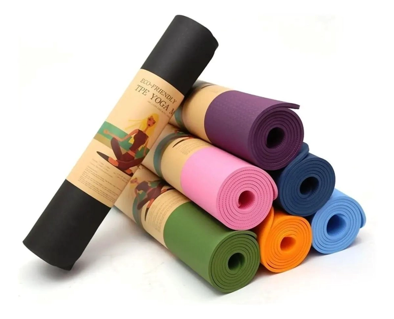 COLCHONETA PARA YOGA DE 6MM CON MATERIAL ECOLOGICO ANTIDESLIZANTE - 1