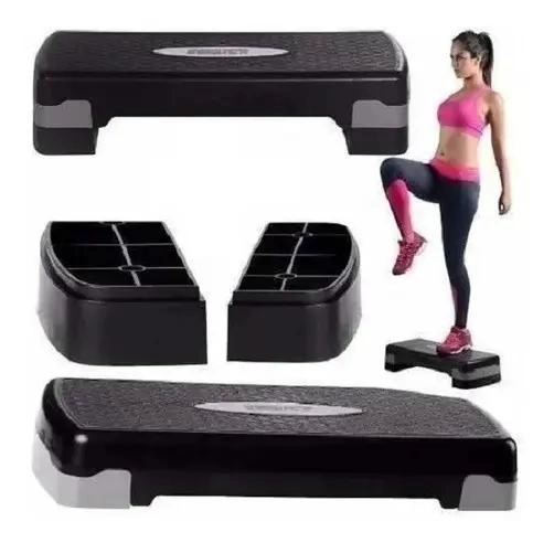 SET DE 5 BANDAS ELASTICAS PARA GLUTEOS CON CAJON Y STEP AJUSTABLE PARA AEROBICOS - 4