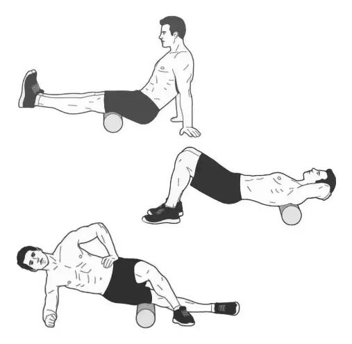 SET DE 2 RODILLOS DE ESPUMA DE 30 CM PARA MASAJES Y YOGA - 3