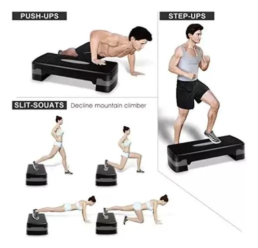 STEP AEROBICO CON 2 NIVELES ANTIDESLIZANTE PARA YOGA Y PILATES - 5