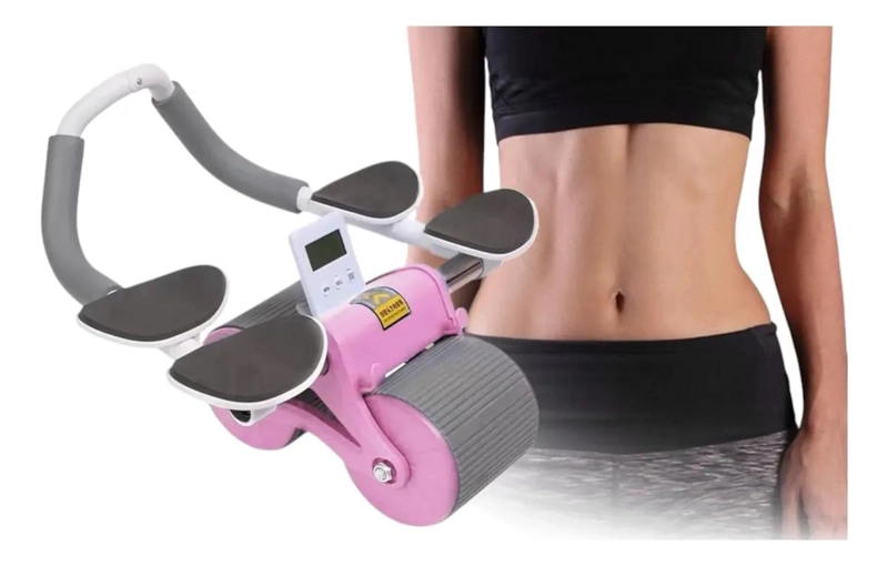 RUEDA PARA EJERCICIOS ABDOMINALES CON DOBLE RUEDA Y SISTEMA DE REBOTE AUTOMATICO - 5