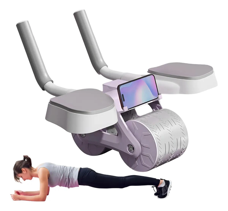 RUEDA ABDOMINAL CON REBOTE AUTOMATICO Y SOPORTE ERGONOMICO PARA CODOS - 1
