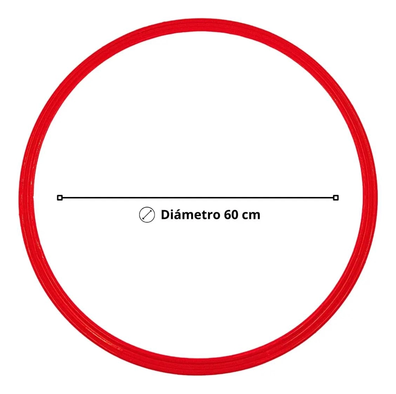 SET DE 12 AROS DE AGILIDAD DE 60 CM PARA ENTRENAMIENTO DEPORTIVO - 2