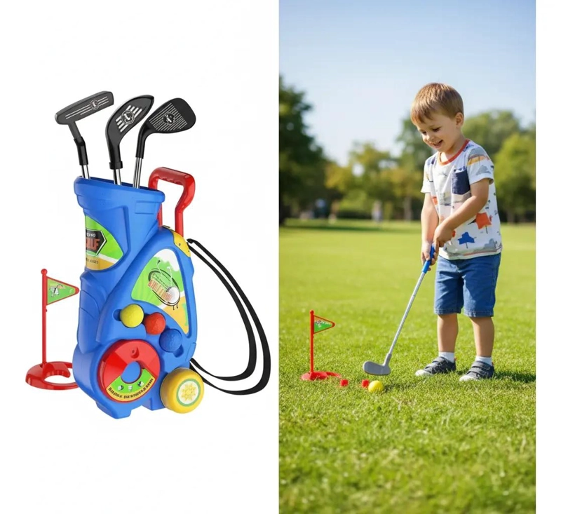 SET DE GOLF INFANTIL CON CARRO Y ACCESORIOS PARA JUEGO - 4