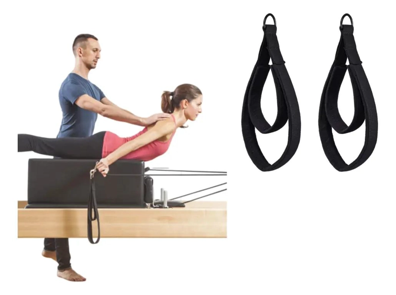 JUEGO DE 2 CORREAS AJUSTABLES PARA ANILLOS EN D PARA GIMNASIO EN CASA - 1