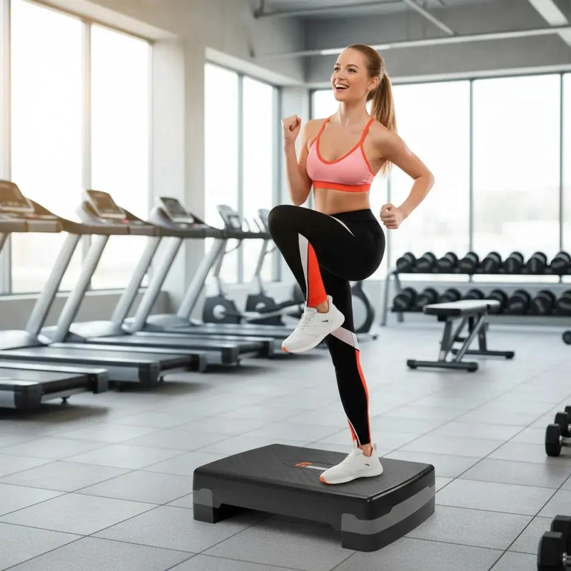 STEP AEROBICO CON DOS NIVELES ANTIDESLIZANTE PARA PILATES Y FITNESS - 2