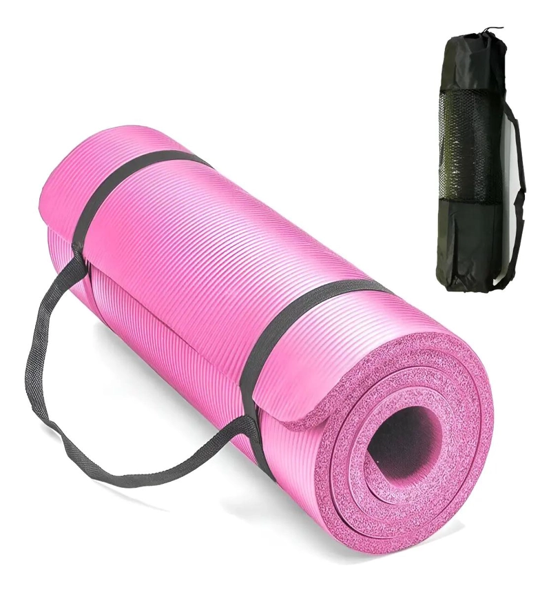 COLCHONETA PARA YOGA Y DEPORTE DE 10MM CON CORREA Y BOLSO DE TRANSPORTE - 1