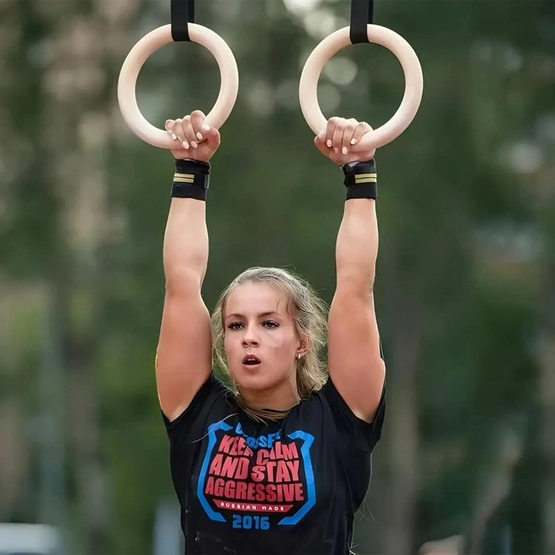 ANILLAS OLIMPICAS PARA FITNESS Y CALISTENIA CON CORREAS AJUSTABLES Y HEBILLAS - 3
