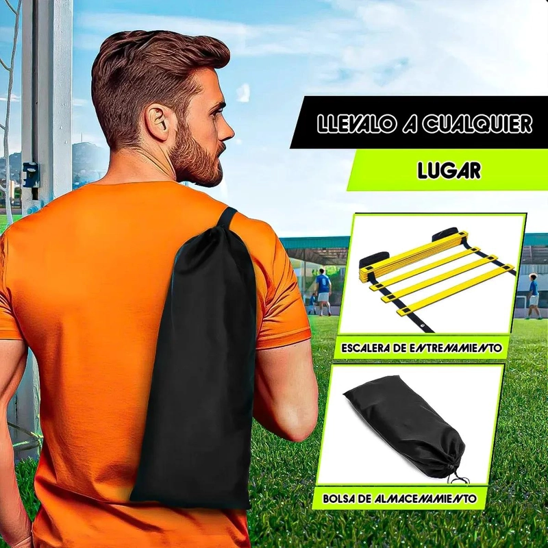 ESCALERA DE COORDINACION PLIOME TRICA PARA ENTRENAMIENTO DE AGILIDAD - 2