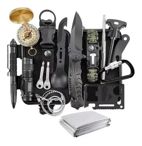 KIT COMPLETO DE HERRAMIENTAS PARA SUPERVIVENCIA Y CAMPING - 1