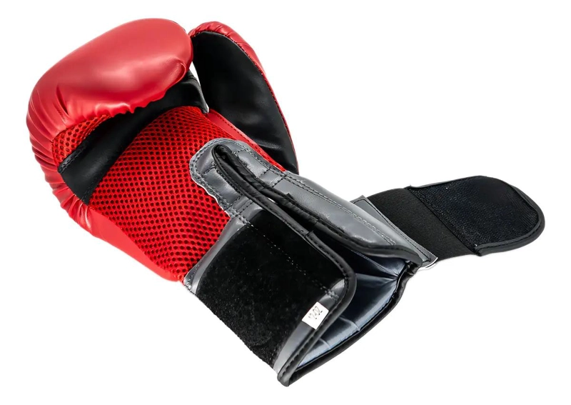 GUANTES DE BOXEO PROFESIONALES COLOR ROJO 16 ONZAS - 1