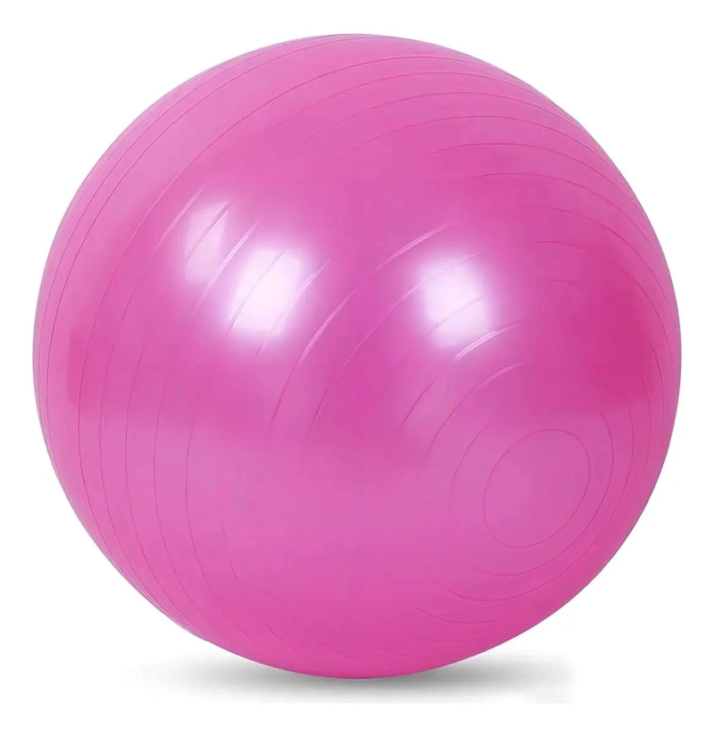 PELOTA DE PILATES Y YOGA DE 75 CM CON INFLADOR INCLUIDO - 2