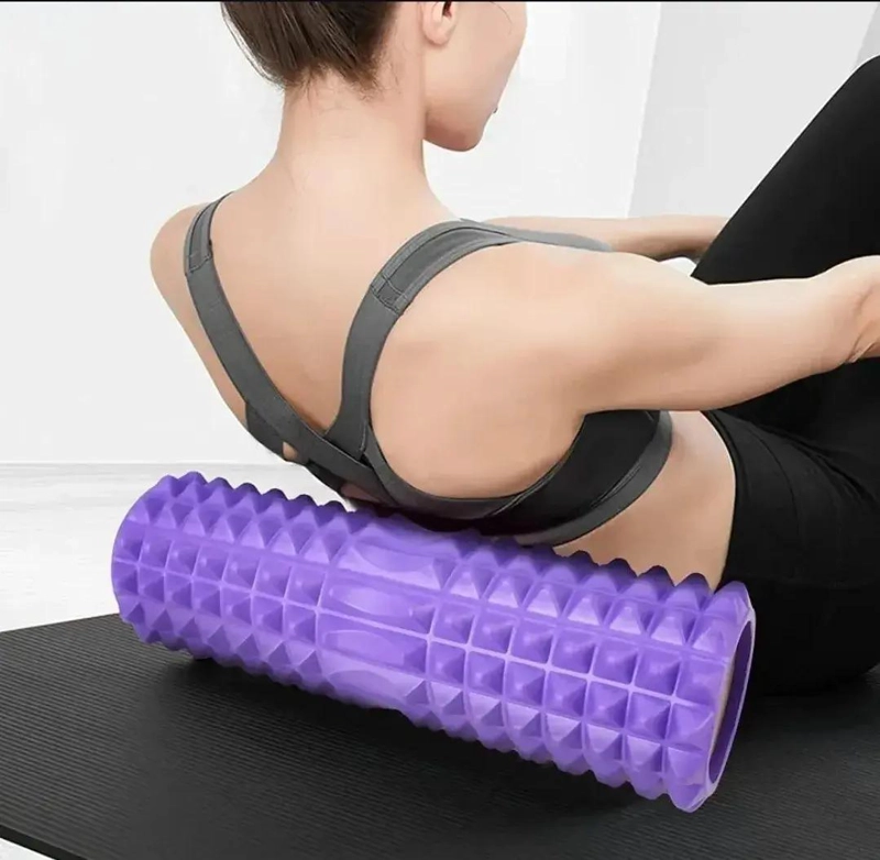 RODILLO PARA MASAJE Y YOGA DE ESPUMA DENSA COLOR INDIGO - 3