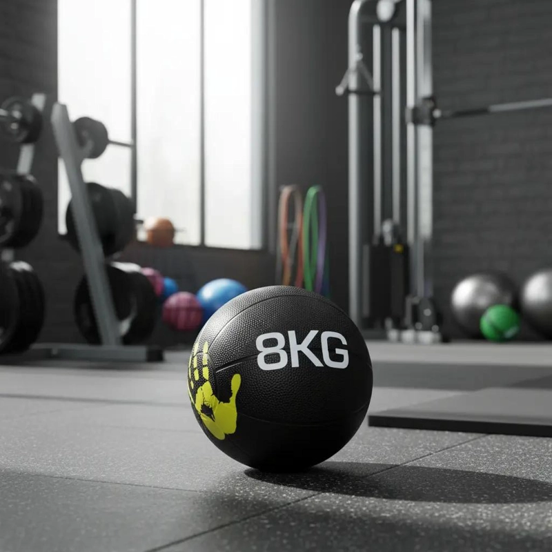 BALON MEDICINAL ANTIDESLIZANTE PARA ENTRENAMIENTO FUNCIONAL 2 KG - 3