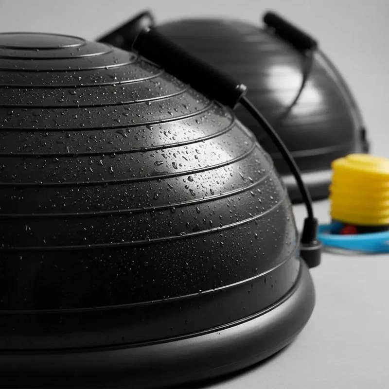 BALON BOSU CON INFLADOR Y MANILLAS PARA EJERCICIO - 4