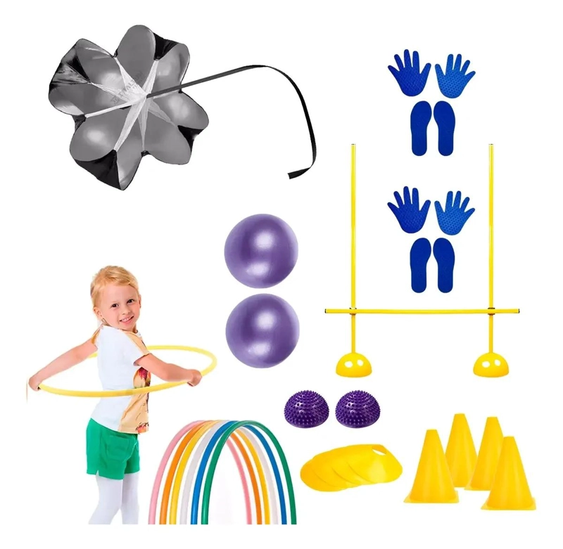 KIT COMPLETO PARA DESARROLLO MOTRIZ Y JUEGO DEPORTIVO INFANTIL - 1