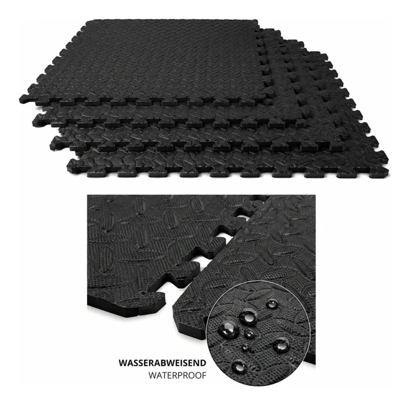 PACK DE 4 PISOS DE EVA PARA GIMNASIA, YOGA Y FITNESS EN COLOR NEGRO - 3