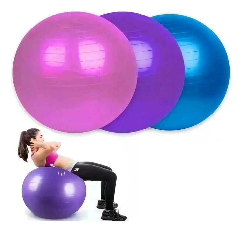 PELOTA FITBALL PARA YOGA Y PILATES DE 75 CM CON SUPERFICIE ANTIDESLIZANTE - 1
