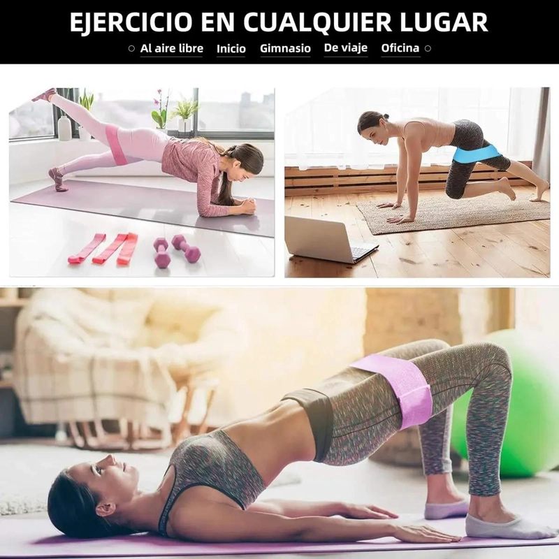 KIT COMPLETO PARA PILATES CON BASE, PELOTA DE YOGA Y BANDAS ELASTICAS - 3