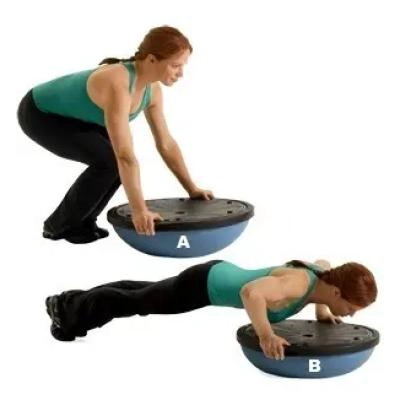 BALON DE PILATES PARA EQUILIBRIO Y TONIFICACION MEDIA BOSU - 3
