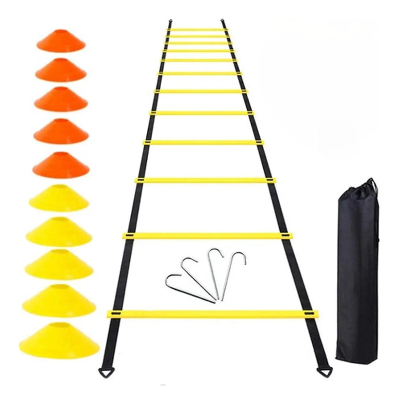 KIT DE ENTRENAMIENTO PARA COORDINACION DEPORTIVA CON ESCALERA - 1