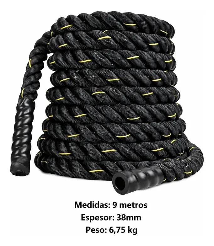 CUERDA DE BATALLA PARA ENTRENAMIENTO DE FUERZA 9 METROS X 38 MM - 4