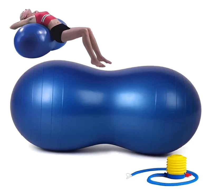 BALON OVALADO PARA PILATES Y YOGA 90X45 CM PARA REHABILITACION - 1
