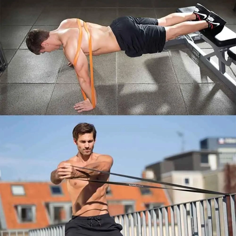 SET DE 5 BANDAS ELASTICAS PARA ENTRENAMIENTO FUNCIONAL Y FITNESS - 4