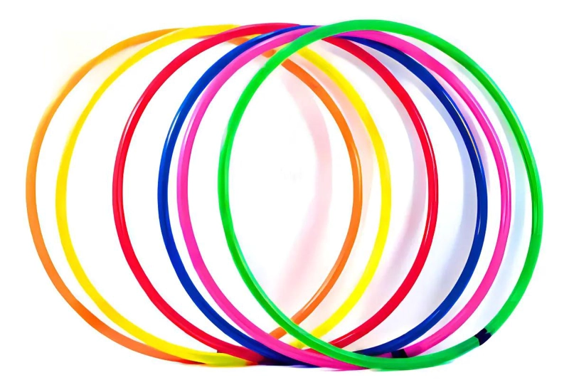 GENÉRICO ARO HULA-HULA GRANDE FLUORESCENTE DE 65 CM PARA EJERCICIO Y JUEGOS