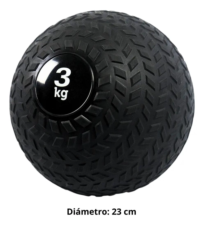 BALON MEDICINAL DE 3 KG PARA ENTRENAMIENTO FUNCIONAL Y CROSSFIT - 2