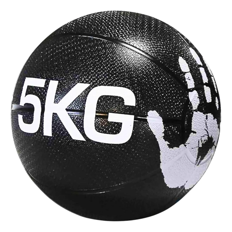 BALON MEDICINAL DE 5 KG CON REBOTE PARA ENTRENAMIENTO FUNCIONAL Y FUERZA - 4