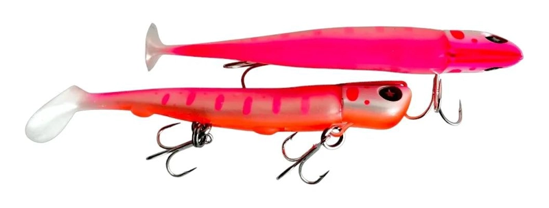 PACK DE 3 VINILOS DE PESCA CANDY TAIL DE 30 GRAMOS CON COLORES VARIADOS - 4
