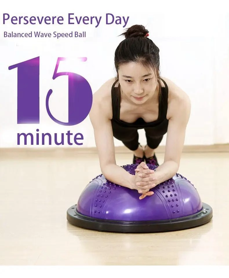 BOSU PARA EJERCICIOS DE YOGA Y PILATES CON DIAMETRO DE 46 CM - 3