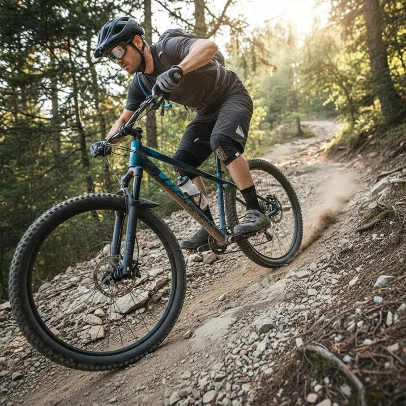 PEDAL DE ALUMINIO CON RODAMIENTOS SELLADOS Y 20 PINES ANTIDESLIZANTES - 1