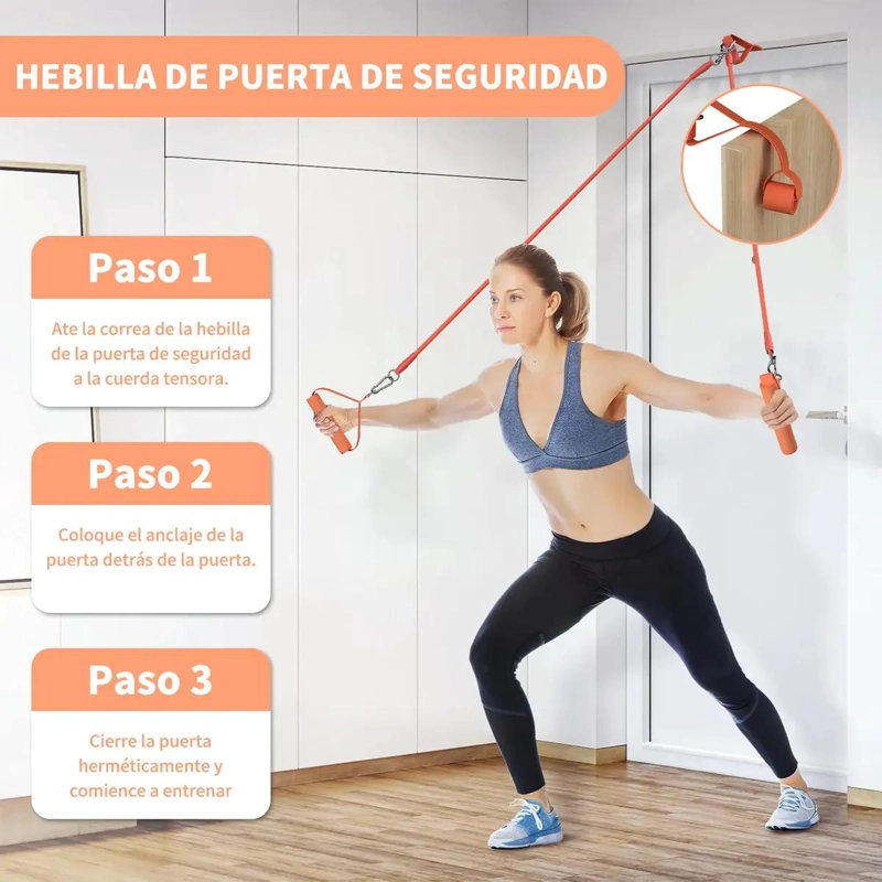 KIT COMPLETO DE 17 BARRAS Y BANDAS ELASTICAS PARA PILATES Y EJERCICIO - 2