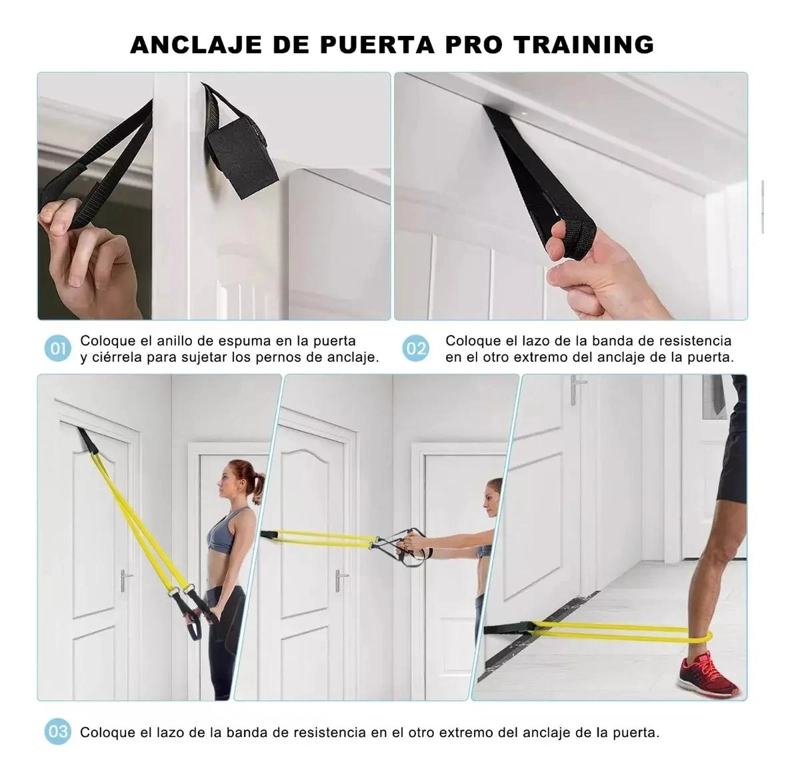 SET DE 4 BANDAS ELASTICAS PARA EJERCICIO Y RESISTENCIA - 5