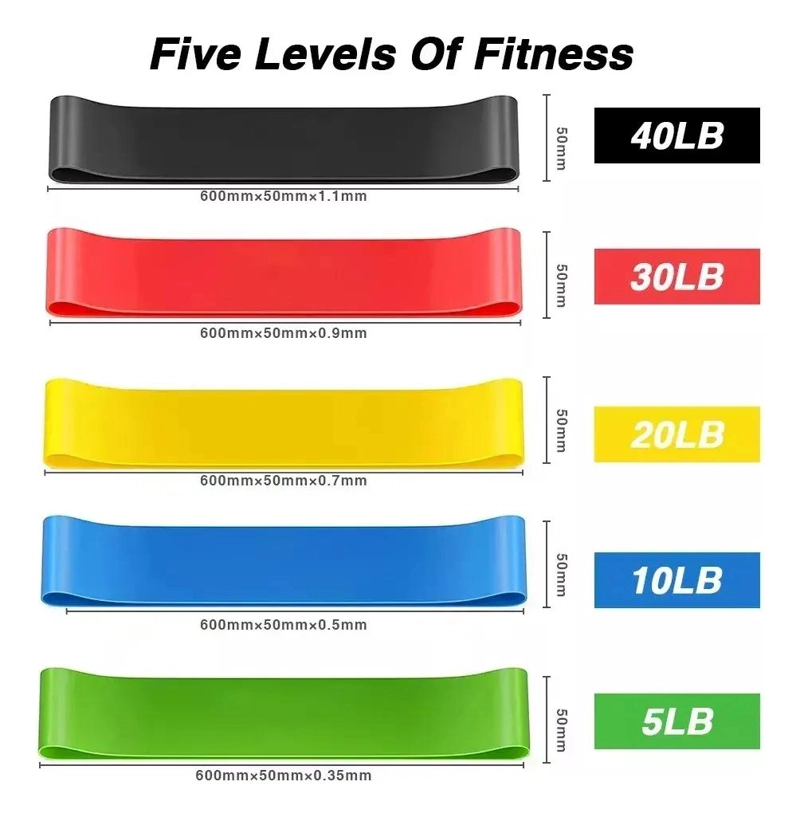SET DE 14 BANDAS DE RESISTENCIA PARA ENTRENAMIENTO Y EJERCICIO FISICO - 3