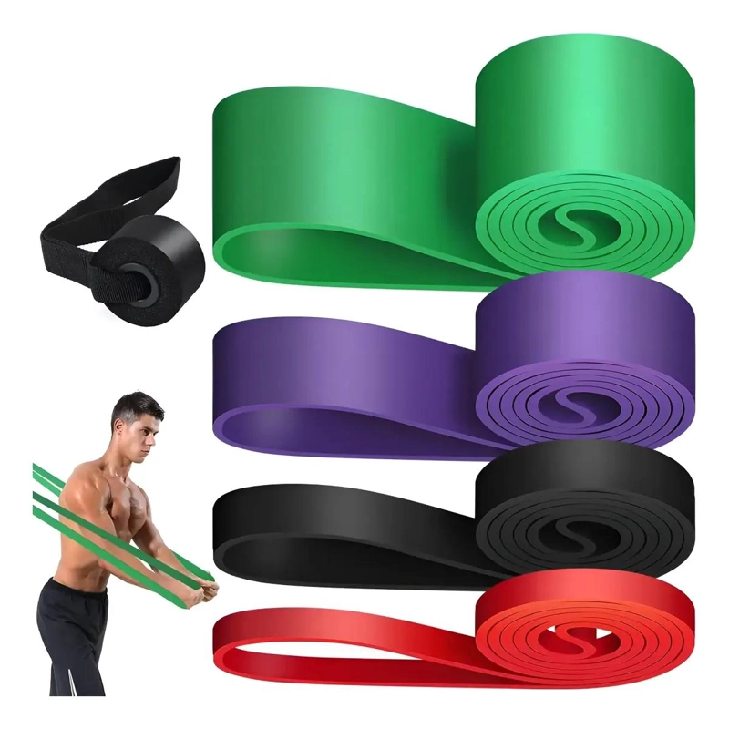 SET DE 4 BANDAS ELASTICAS PARA ENTRENAMIENTO DE RESISTENCIA EN CASA - 1
