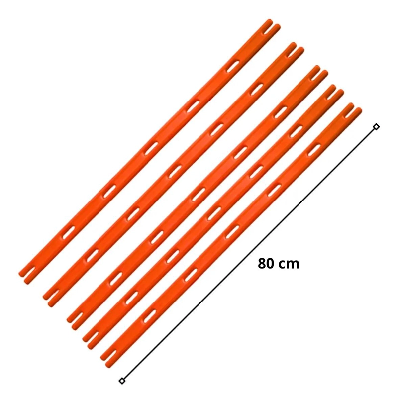 CONOS HEXAGONALES Y BARRAS PARA ENTRENAMIENTO DE FUTBOL 30CM Y 80CM - 2