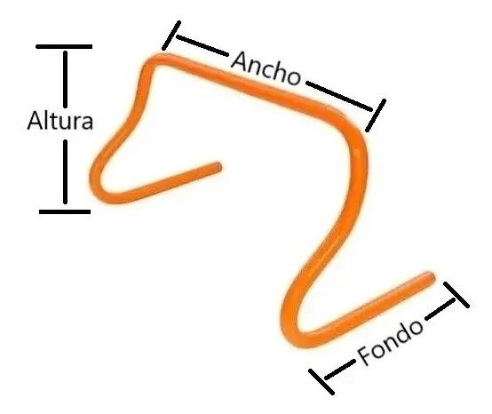 SET DE 6 VALLAS DE AGILIDAD DE 23 CM PARA ENTRENAMIENTO DEPORTIVO - 1