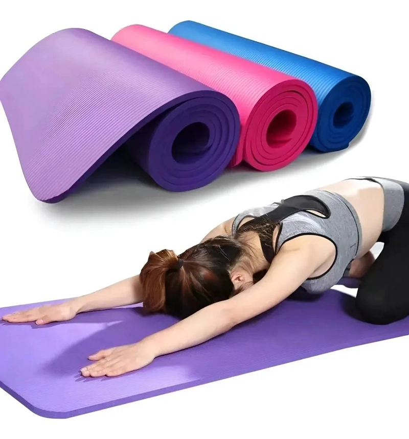 COLCHONETA DE YOGA DEPORTIVA DE 10 MM EN COLOR AZUL - 2