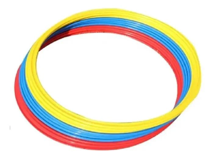 PACK DE 12 AROS DE AGILIDAD DE 40 CM CON BOLSO AMARILLO PARA ENTRENAMIENTO - 5